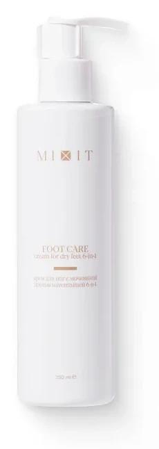 Крем для ног с мочевиной против натоптышей MIXIT Foot Сare Cream for dry feet 6-in-1 250мл