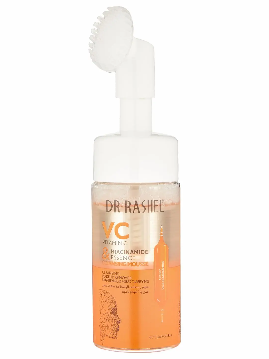 Очищающий мусс для лица с витамином C и ниацинамидом Dr. Rashel VC & Niacinamide Essence Cleansing Mousse, 125 ml