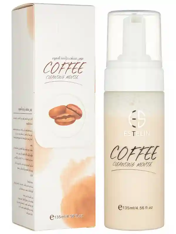 Тонизирующая пенка-мусс для лица с экстрактом кофе, Estelin Coffee Cleansing Mousse, 135 ml
