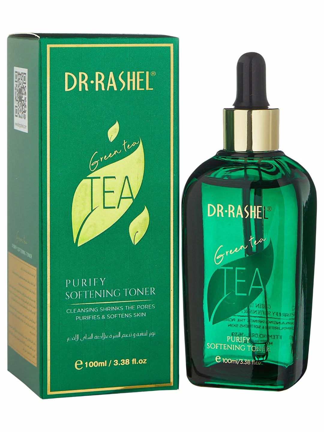 Очищающий и смягчающий тонер для лица с зелёным чаем Dr. Rashel Green Tea Purify Softening Toner, 100 мл
