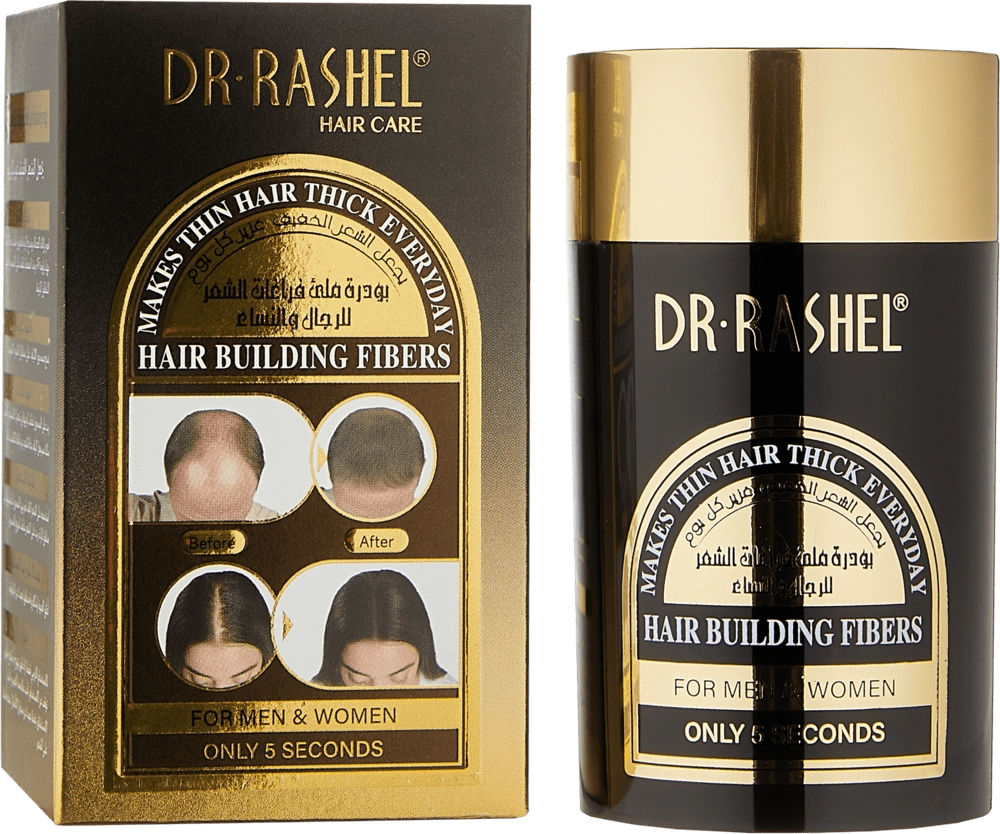 Загуститель волос, Dr. Rashel Hair Building Fibers (Black), 22 г 