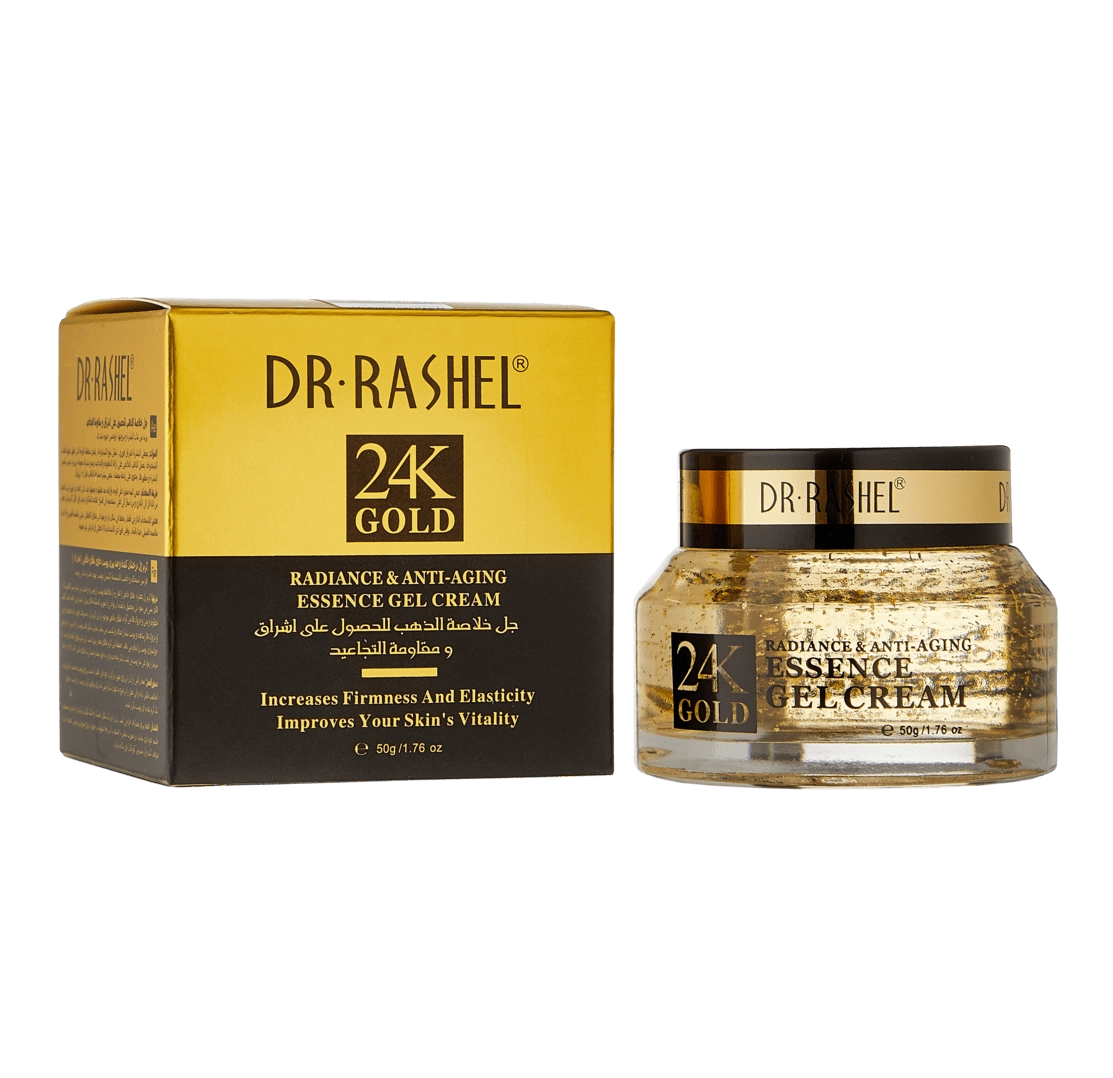  Гель-крем для лица, сиянием и антивозрастным эффектом с золотом, Dr. Rashel 24K Gold Radiance & Anti-Aging Essence Gel Cream, 50 г 