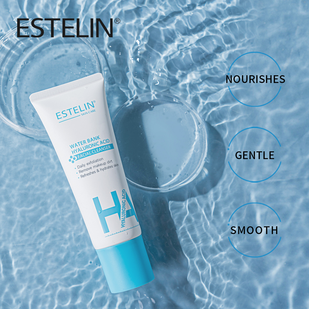Пенка для лица с гиалуроновой кислотой, Estelin Water Bank Hyaluronic Acid Facial Cleanser, 120 г