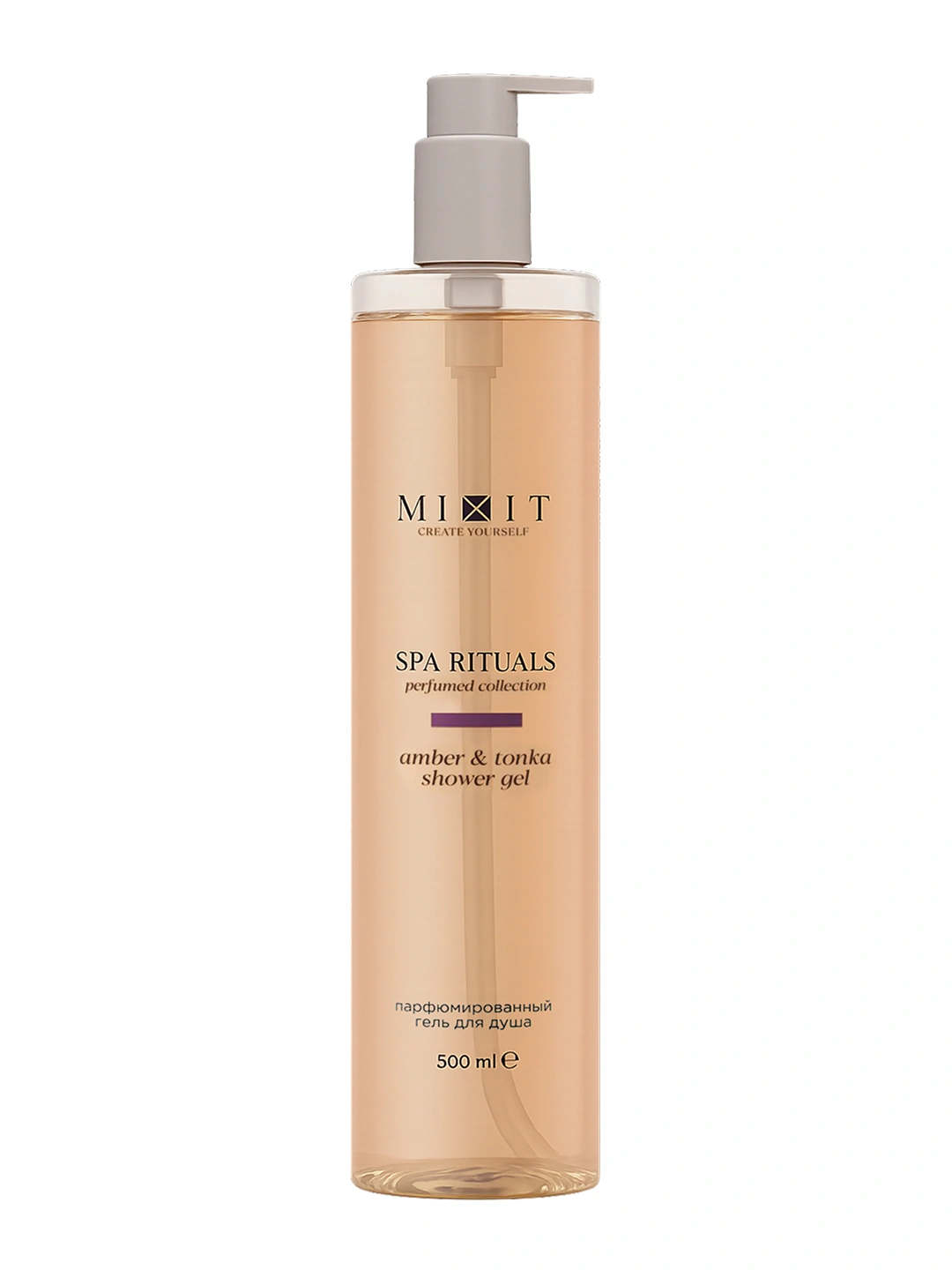 Парфюмированный гель для душа с ароматом амбры и бобов тонка MIXIT Spa Rituals Amber & Tonka Perfumed Gel 500мл