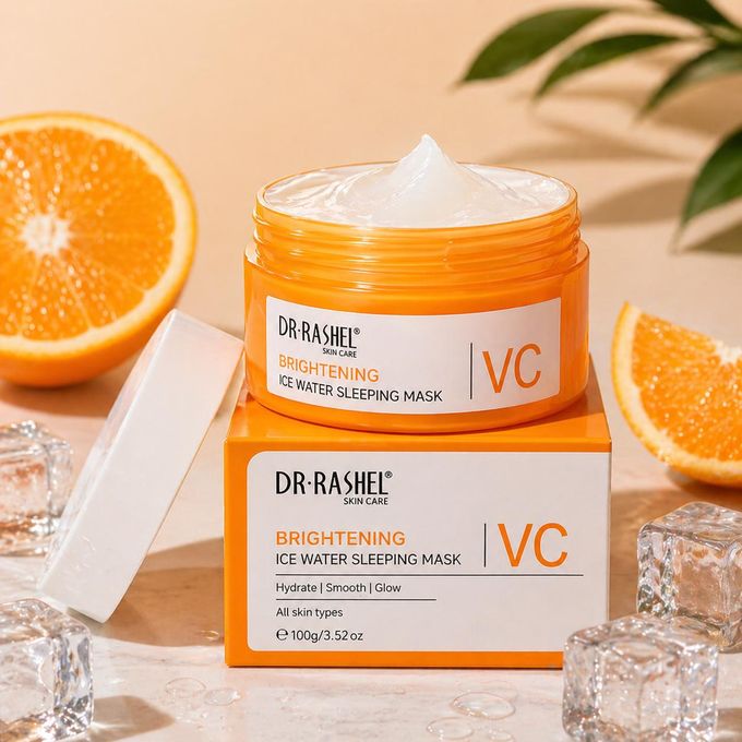 Осветляющая ночная маска для лица с витамином C, Dr. Rashel Vitamin C Brightening Ice Water Sleeping Mask, 100 g