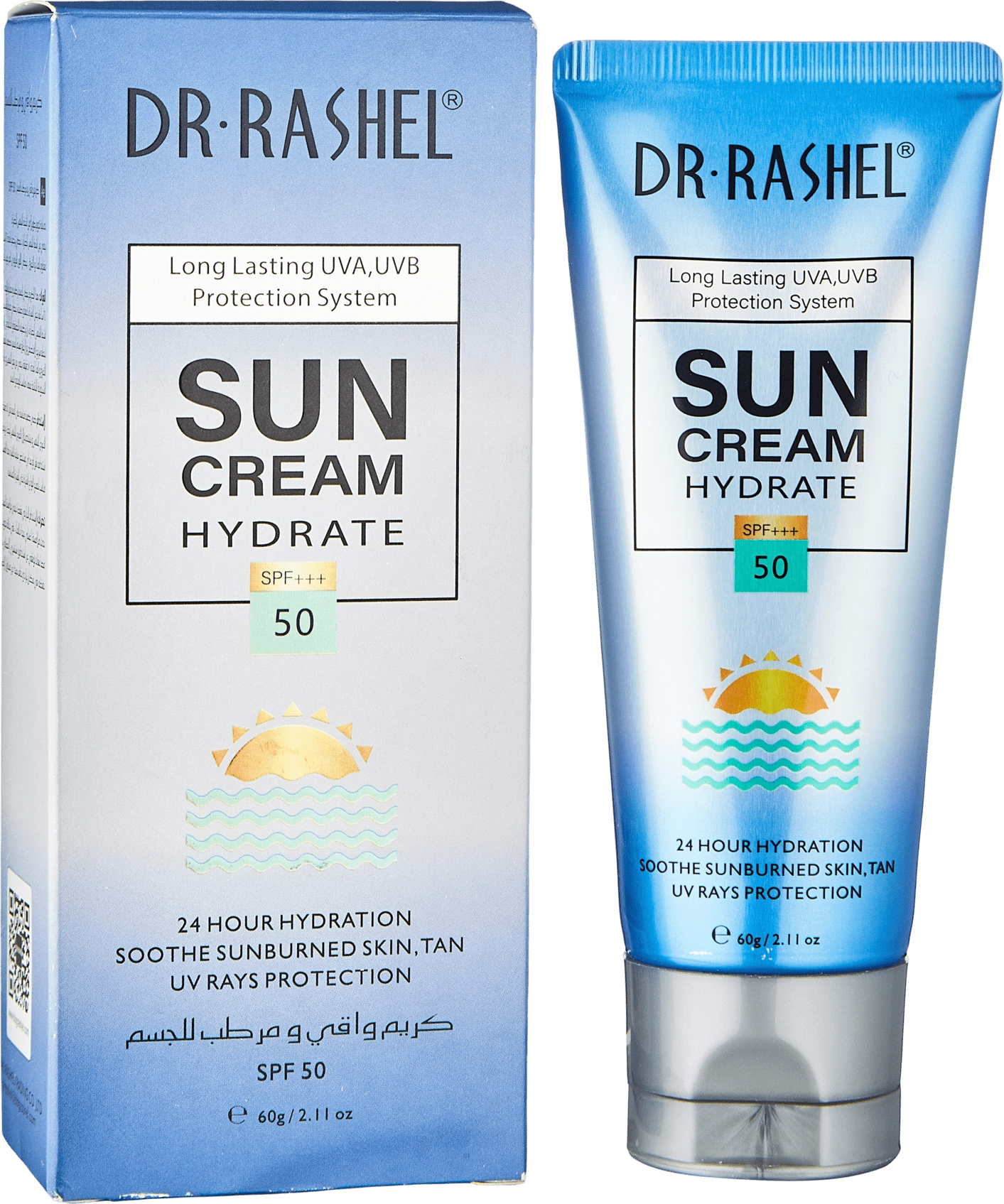 Солнцезащитный крем с увлажнением Dr. Rashel Protect & Hydrate Sun Cream SPF50, 80 ml