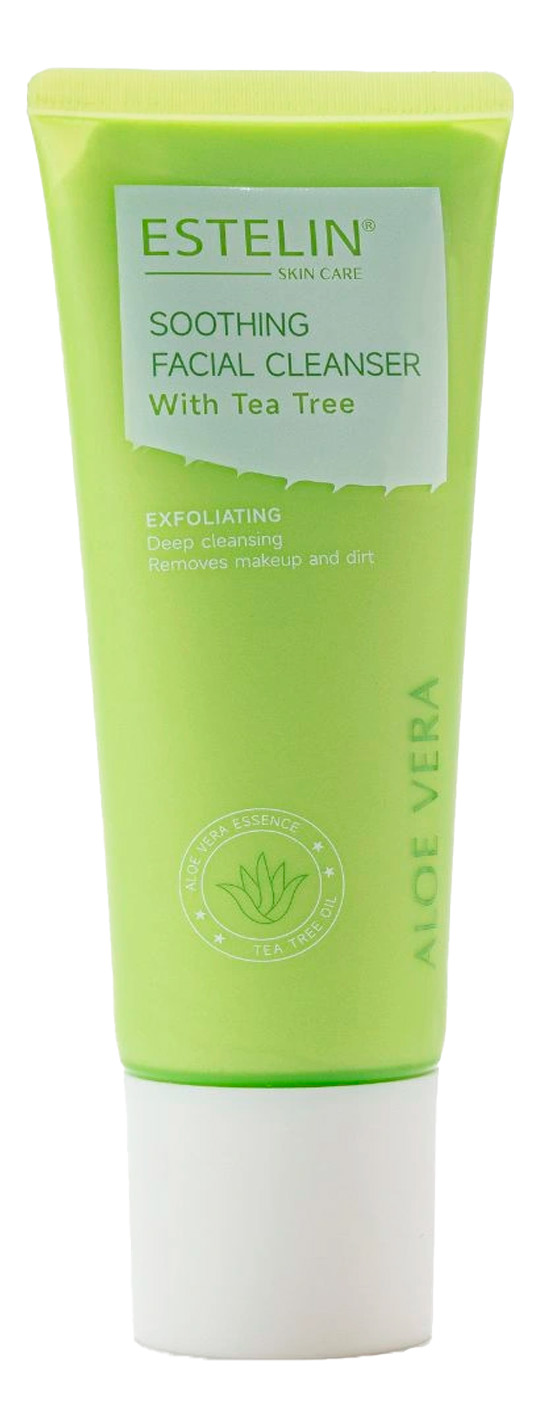 Пенка для лица с алоэ вера Estelin Aloe Vera Soothing Facial Cleanser, 120 г