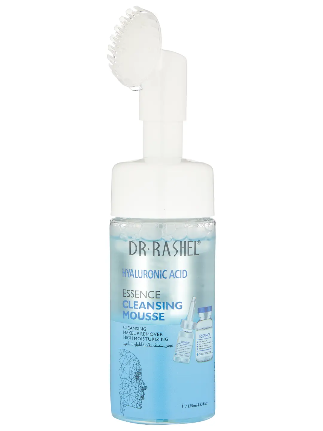 Деликатно очищающий мусс для лица с гиалуроновой кислотой Dr. Rashel Hyaluronic Acid Essence Cleansing Mousse, 125 ml