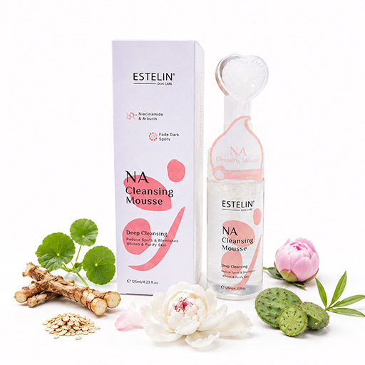 Пенка-мусс для лица с ниацинамидом и арбутином Estelin Niacinamide & Arbutin Whitening Cleansing Mousse, 125 мл