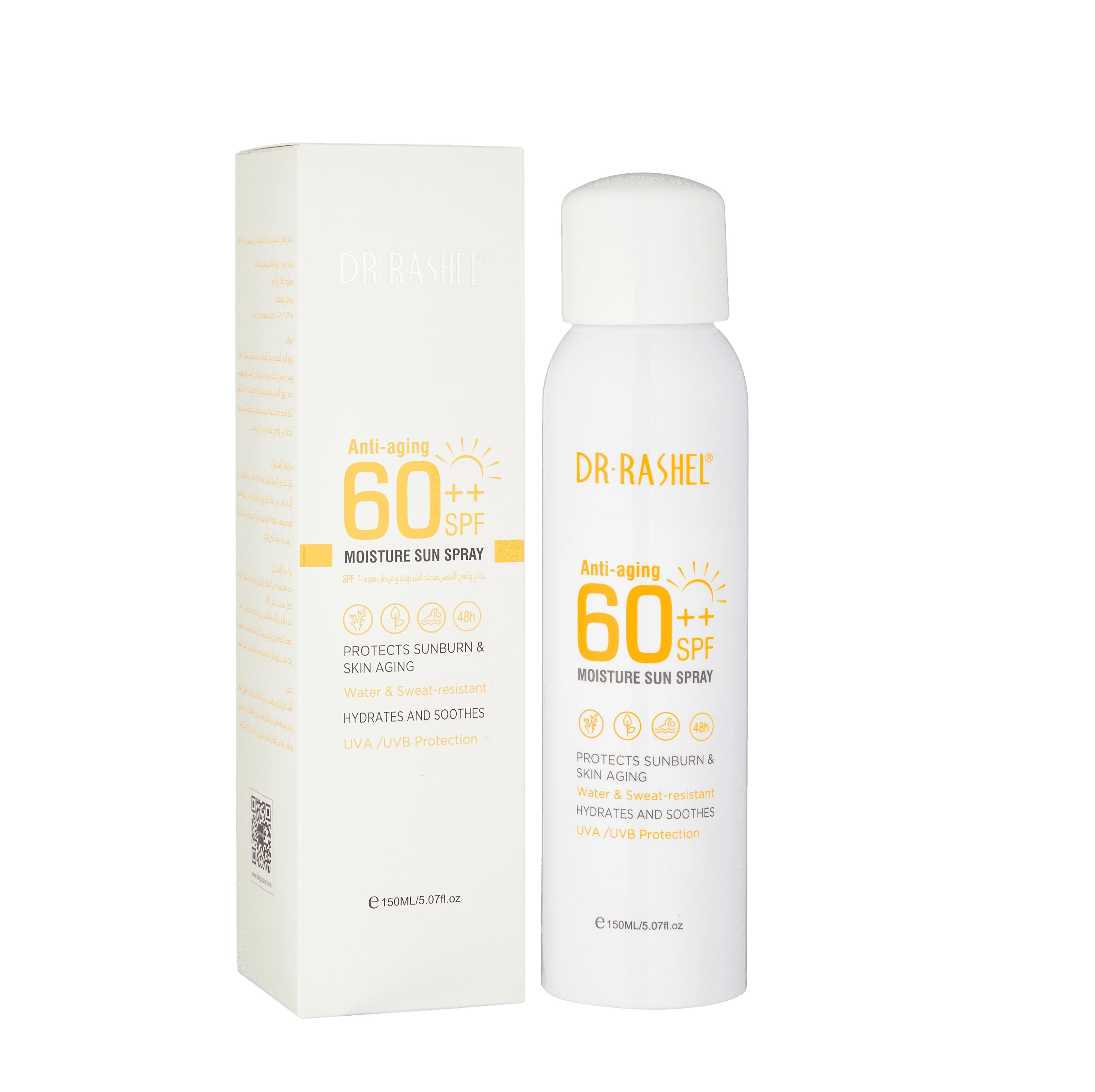 Солнцезащитный спрей Dr. Rashel SPF60++ Anti-Aging & Moisture Sun Spray, 150 ml