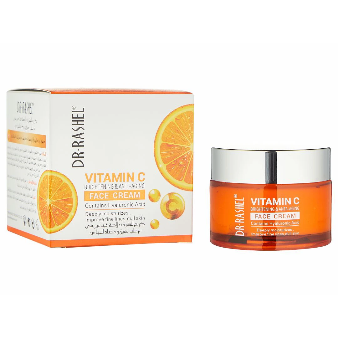 Антивозрастной крем для лица с витамином C и гиалуроновой кислотой, Dr. Rashel Vitamin C Hyaluronic Acid Face Cream, 50 г 