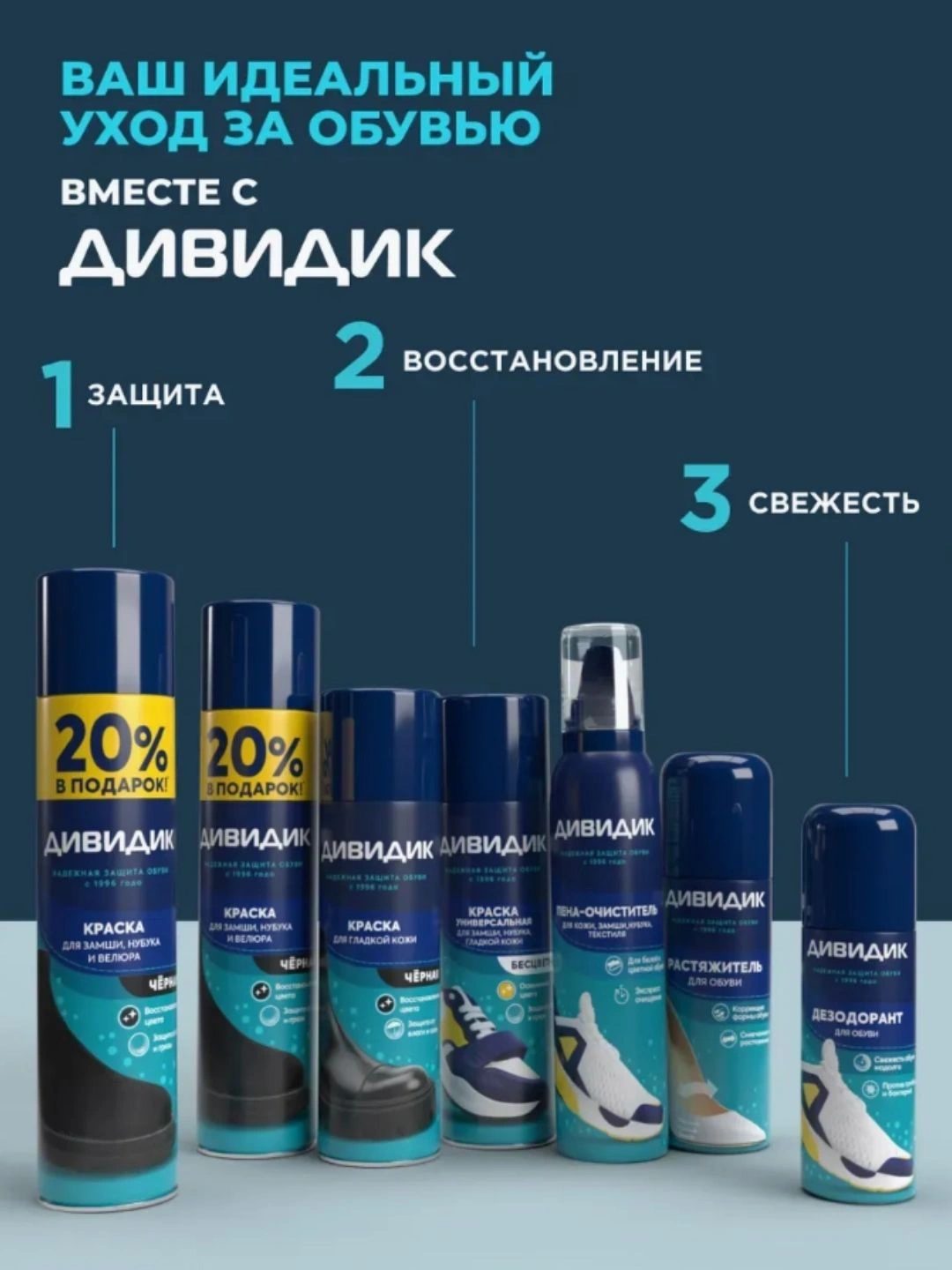 Аэрозоль Дивидик краска для гладкой кожи (Черный) 250мл