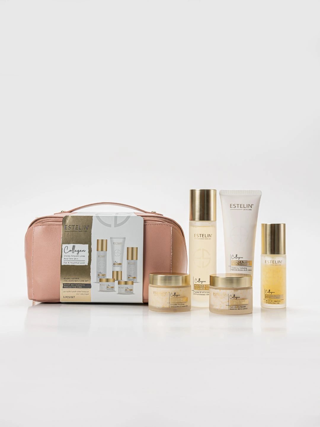 Набор для упругости и плотности кожи Estelin Bouncy & Firm Collagen Skin Care Set, 5 шт