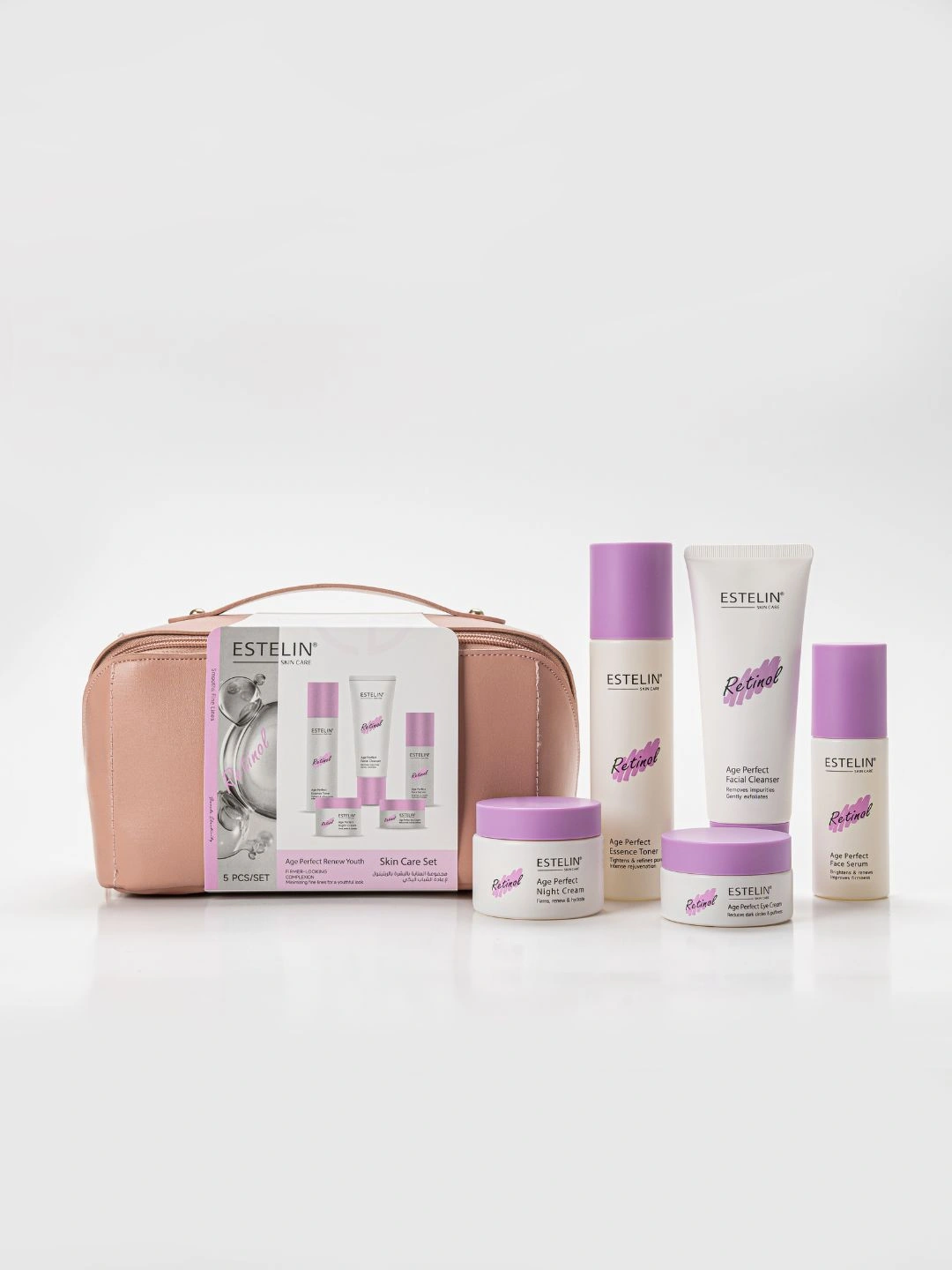 Набор для омоложения кожи Estelin Retinol Age Perfect Renew Youth Skin Care Set, 5 шт