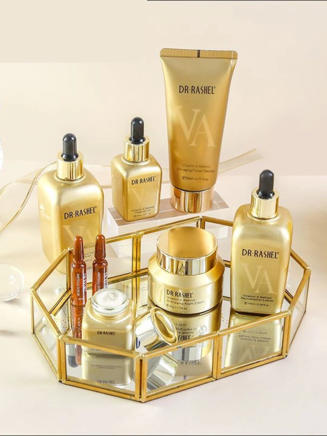 Набор для ухода за кожей лица Vitamin A Retinol Age-Defying & Rejuvenation Skin Care Kit 12pcs/set