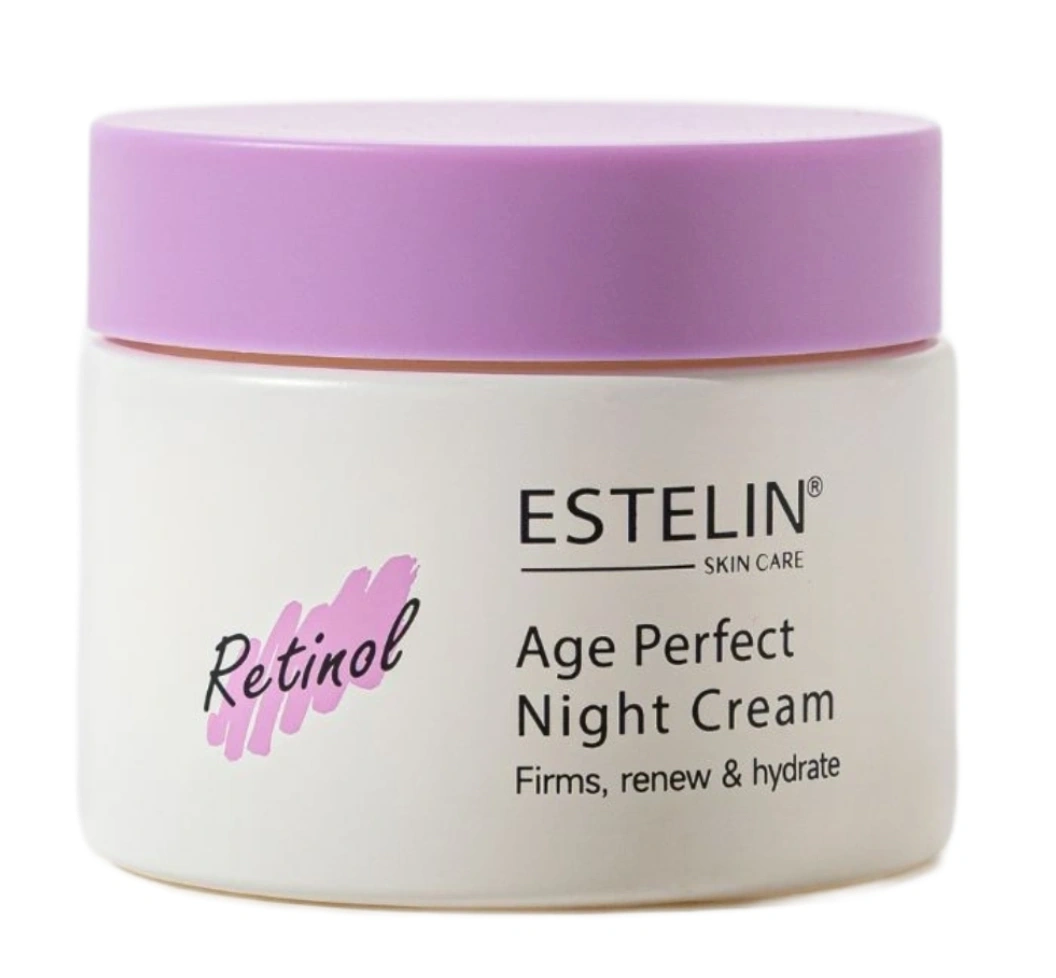 Антивозрастной ночной крем для лица с ретинолом, Estelin Retinol Age Perfect Night Cream, 50 г