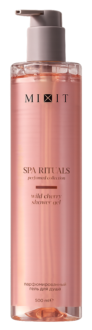 Парфюмированный гель для душа с ароматом дикой вишни MIXIT Spa Rituals Wild Cherry shower gel 500мл