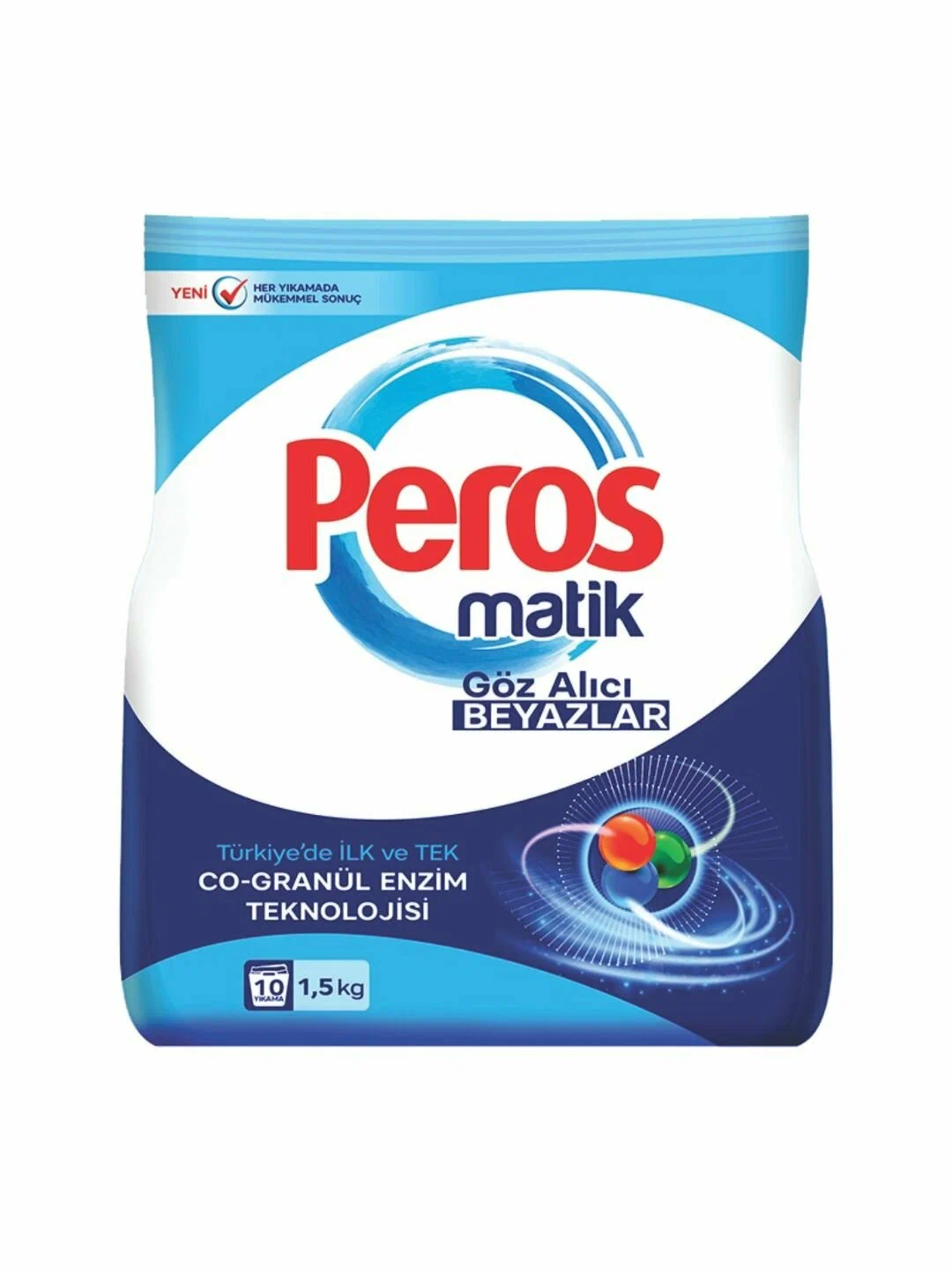 Стиральный порошок ДЛЯ БЕЛЫХ ВЕЩЕЙ PEROS POWDER DETERGENT MATIC BAG FOR WHITES 1500 gr.