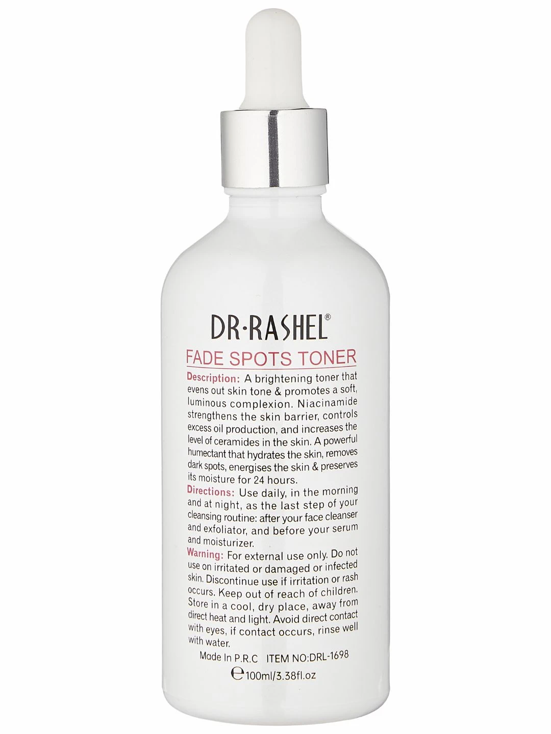 Отбеливающий и выравнивающий тонер для лица Dr. Rashel Whitening Fade Spots Toner, 100 мл