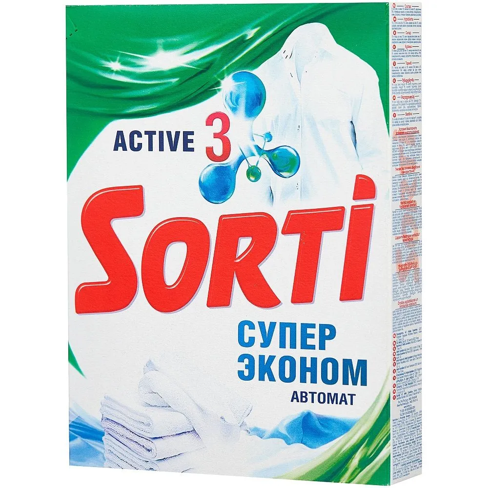 Стиральный порошок СМС SORTI Супер Эконом Автомат 350г т/у
