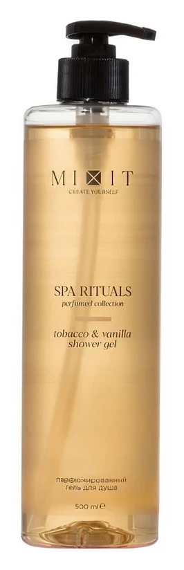 Парфюмированный гель для душа с ароматом табака и ванили MIXIT Spa Rituals Tobacco & Vanilla shower gel 500мл