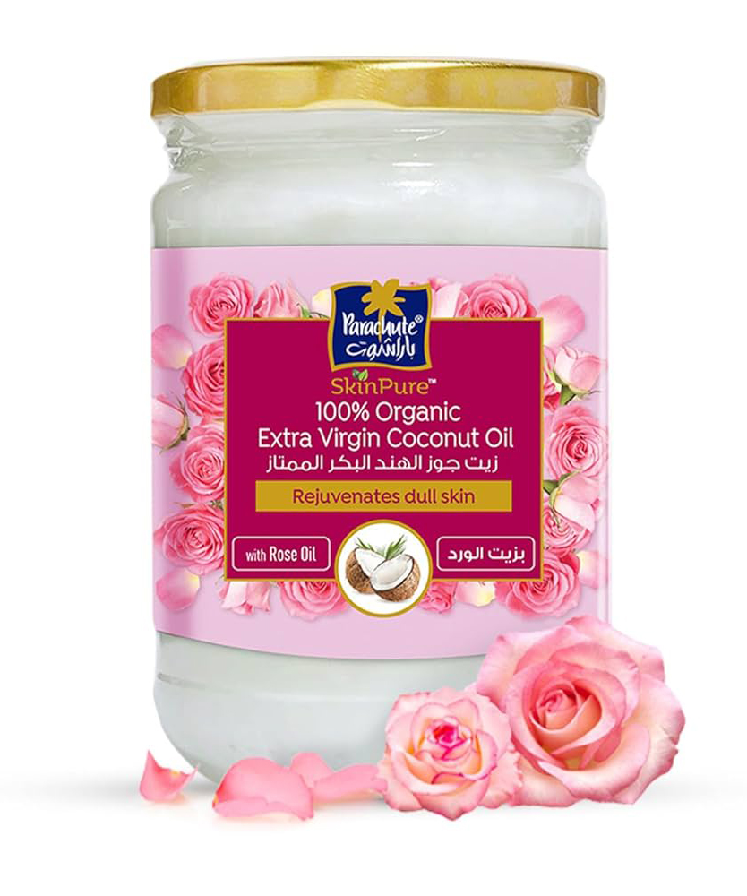 Кокосовое масло PARA SKINPURE EXTRA VIRGIN CNO WITH ROSE OIL 200ML