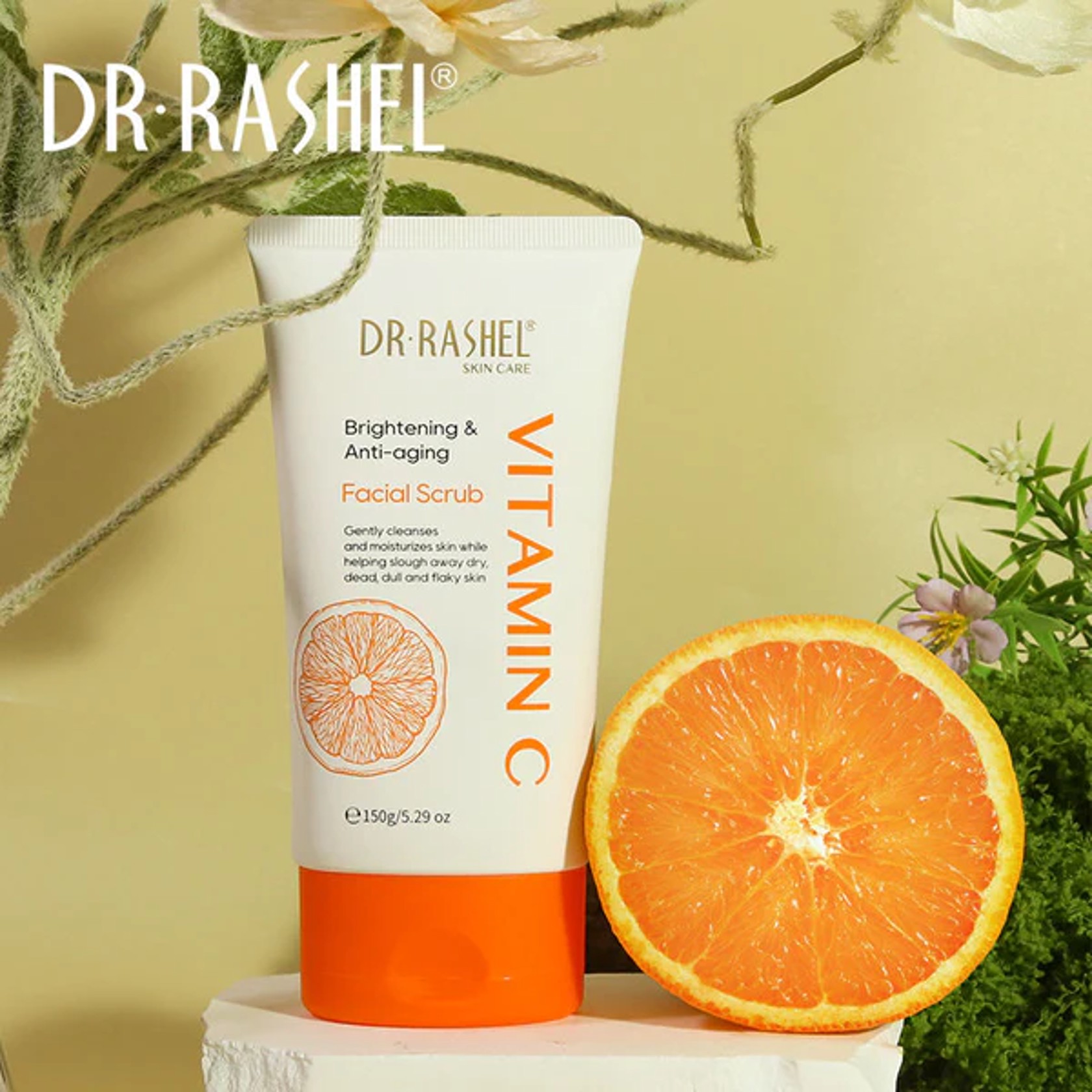 Осветляющий и антивозрастной полиш для лица с витамином C Dr. Rashel Vitamin C Brightening & Anti-Aging Skin Polish, 100 g