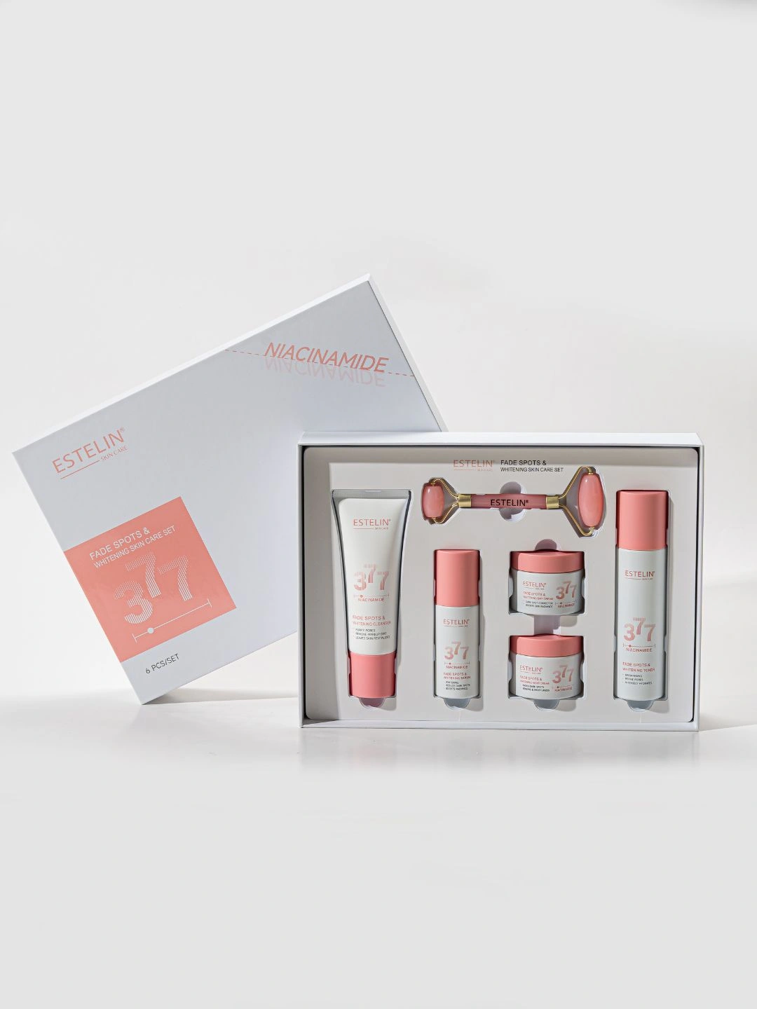 Набор с Ниацинамидом для ухода за кожей Estelin Niacinamide Fade Spots & Whitening Skin Care Set, 6 шт