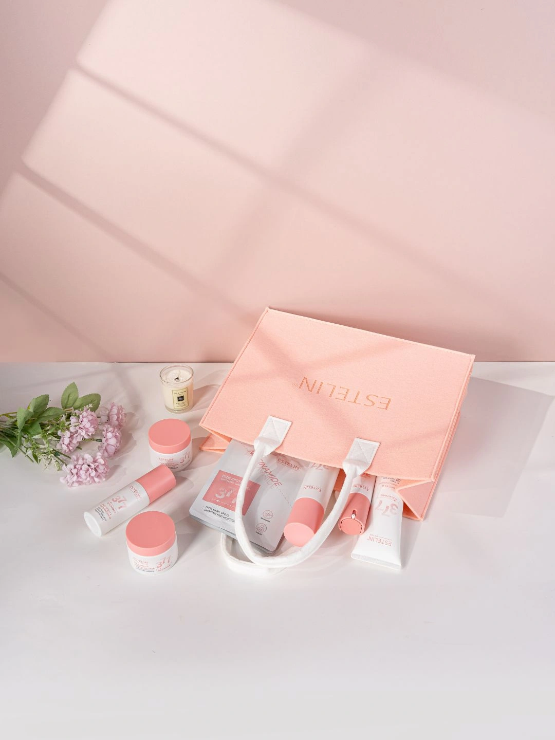  Восстанавливающий набор для ухода за кожей с Ниацинамидом Estelin Niacinamide Fade Spots & Whitening Skin Care Set, 7 шт