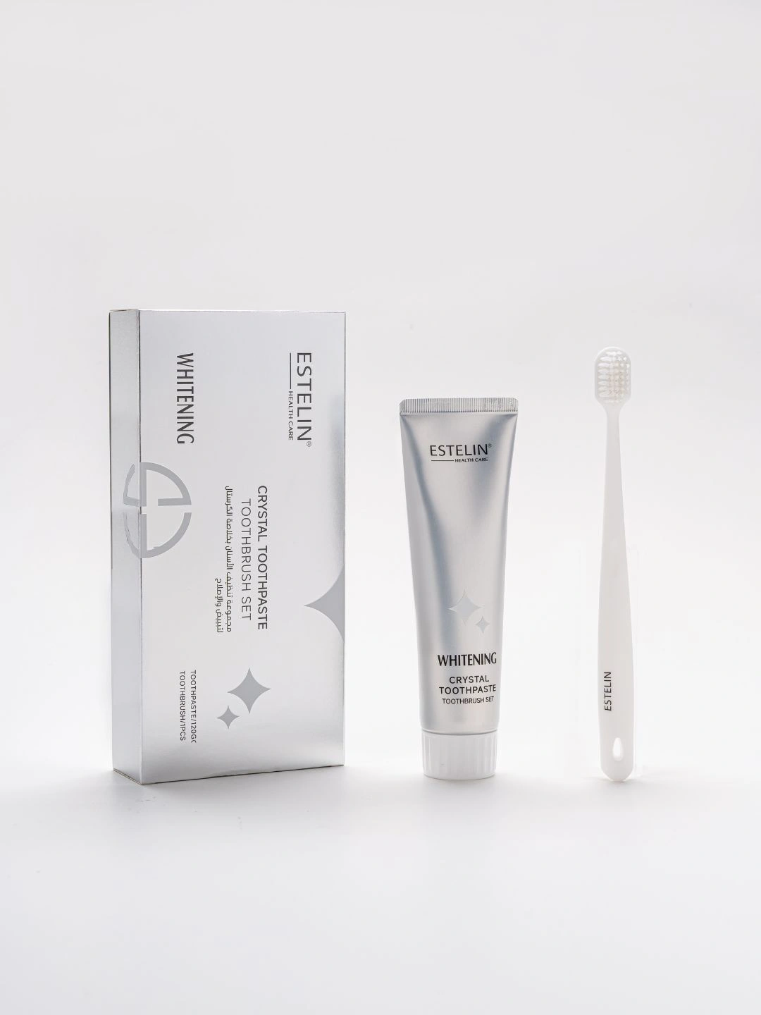 Набор для отбеливания зубов Estelin Crystal Whitening Toothpaste & Toothbrush Set, 2 шт