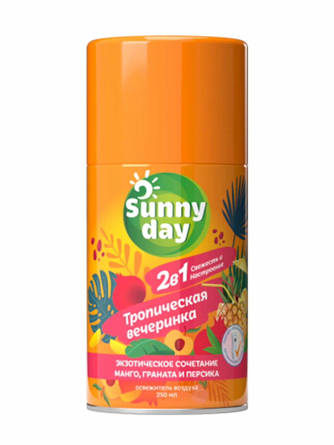 Авт. освежитель воздуха Sunny Day Тропическая вечеринка 250 см3 (сменный баллон)