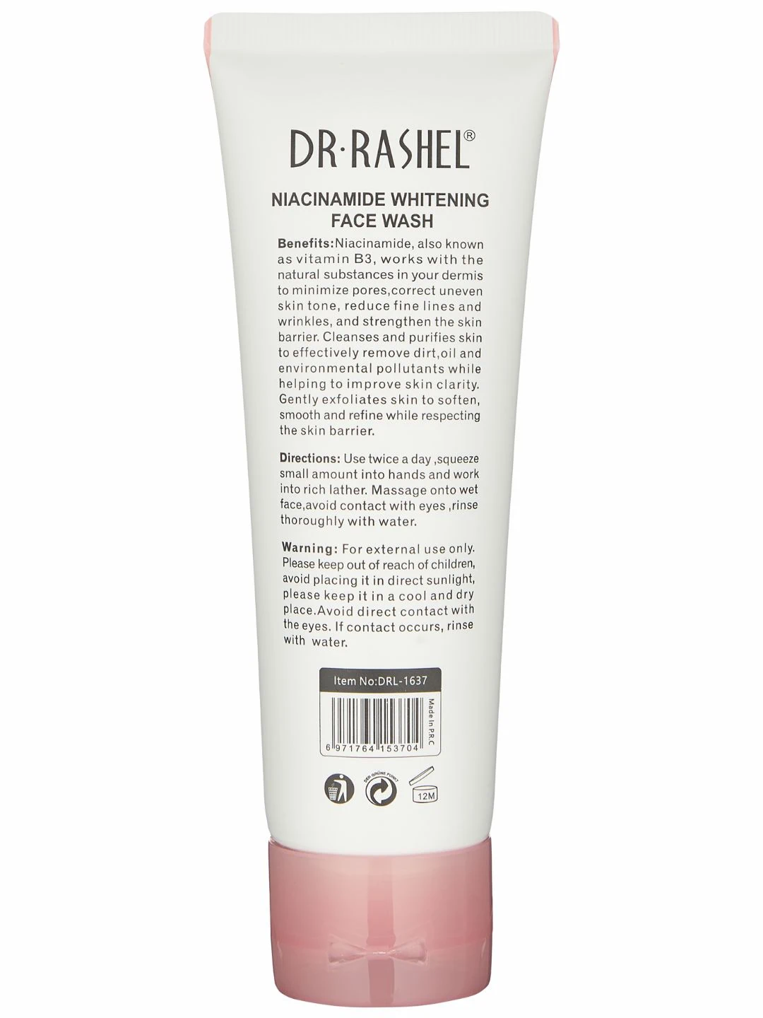 Осветляющая пенка для умывания с ниацинамидом, Dr. Rashel Niacinamide Whitening Face Wash, 100 g
