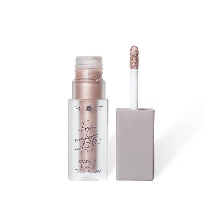 Сияющие жидкие тени для век MIXIT Make Up Sparkle Liquid Eyeshadow, 02 (3,8г)