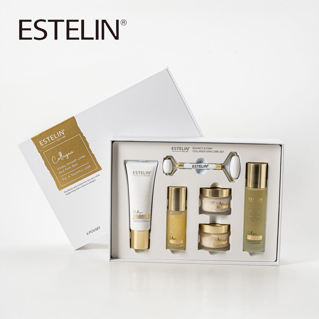  Набор для ухода и питания за кожей с коллагеном Estelin Bouncy & Firm Collagen Skin Care Set, 6 шт
