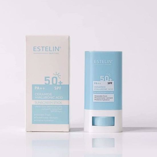 Солнцезащитный стик Estelin Hyaluronic Acid & Ceramide Sunscreen Stick SPF50, 20 g