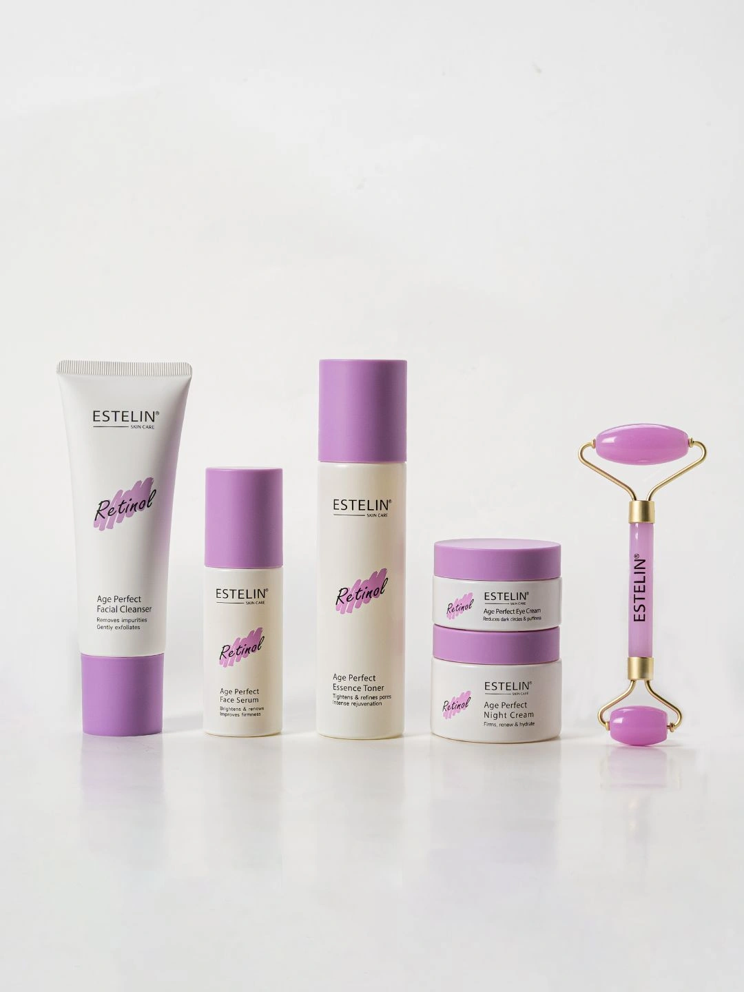 Омолаживающий набор для ухода за кожей Estelin Retinol Age Perfect Renew Youth Skin Care Set, 6 шт