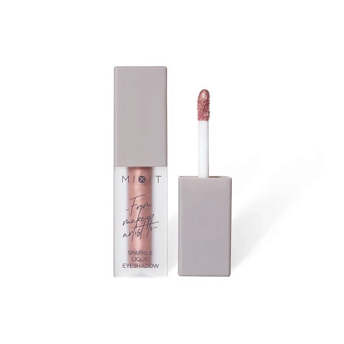 Сияющие жидкие тени для век MIXIT Make Up Sparkle Liquid Eyeshadow, 01 (3,8г)