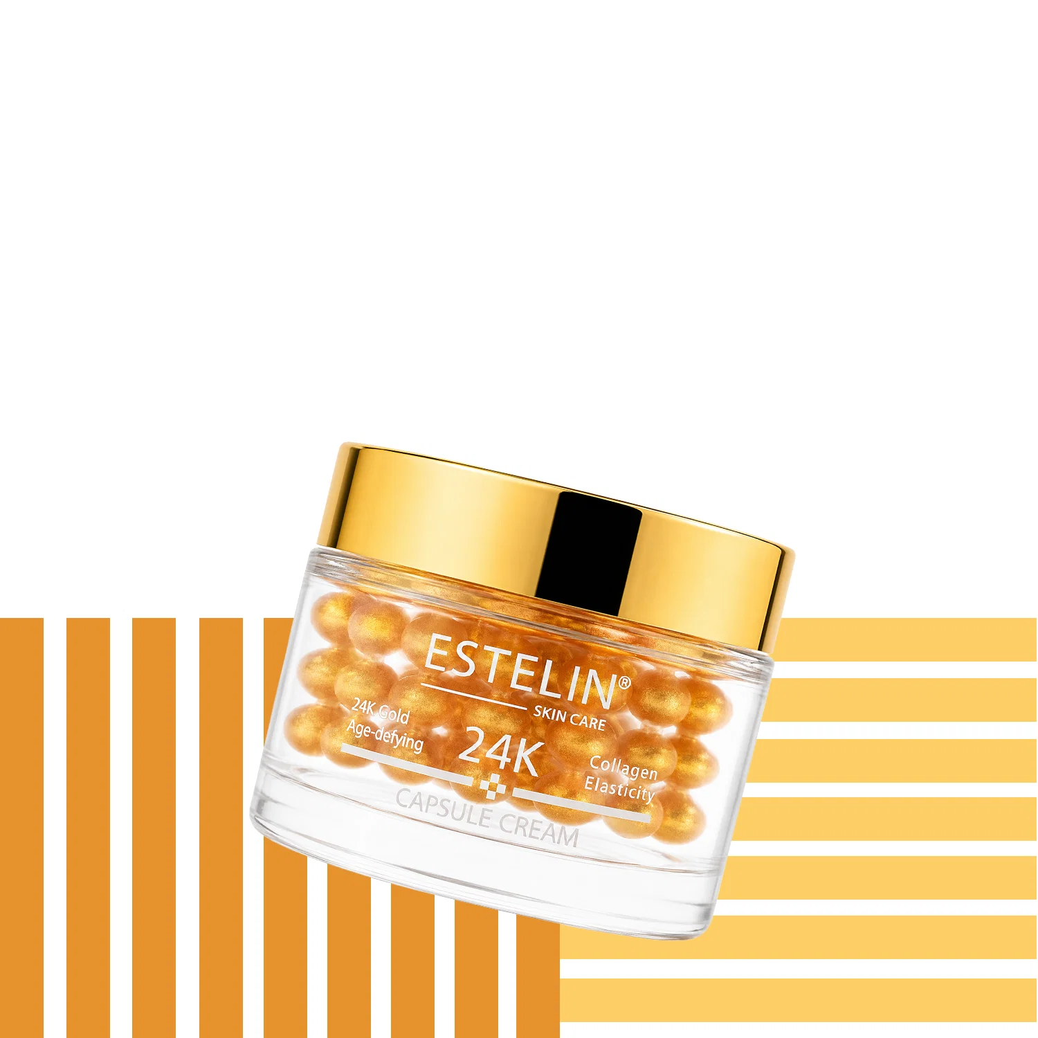 Омолаживающий крем для лица с золотом и коллагеном Estelin 24K Gold & Collagen Age-defying Capsule Cream, 60 г