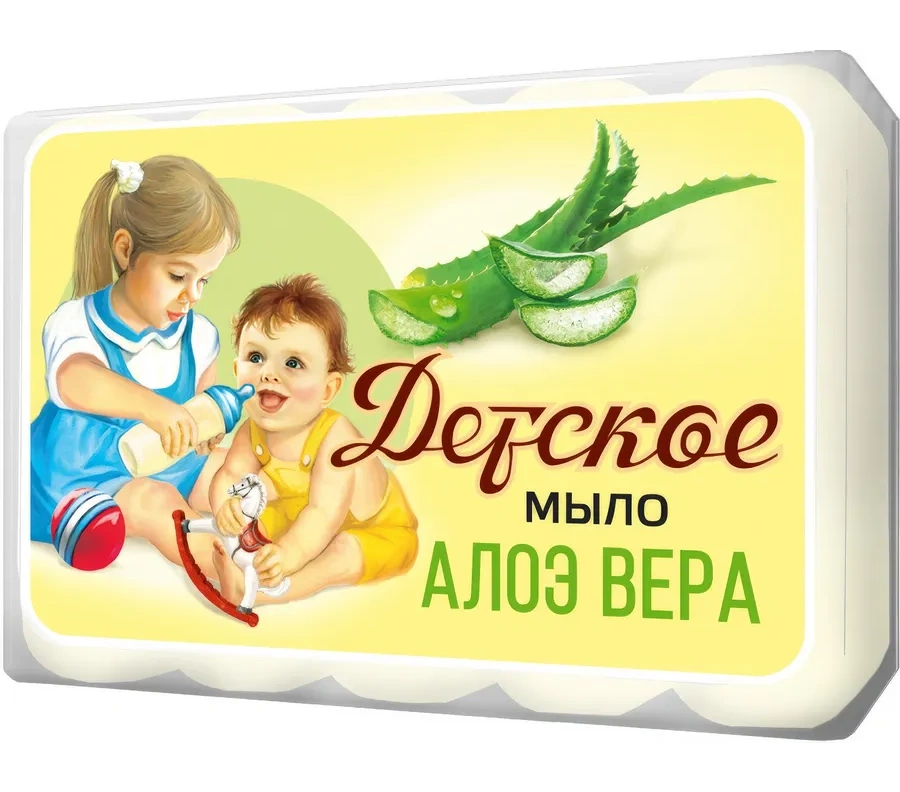 Туалетное мыло ДЕТСКОЕ Алоэ Вера 5*75г