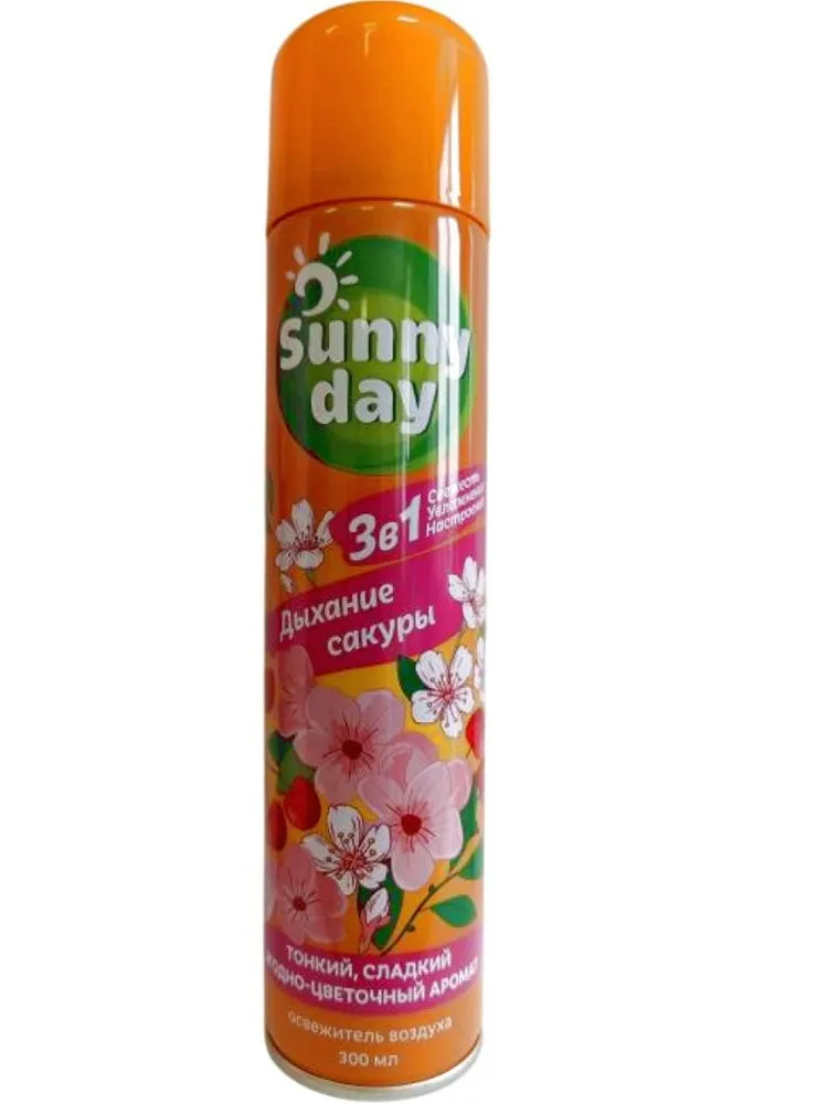 Освежитель воздуха Sunny Day Дыхание сакуры, 300 мл