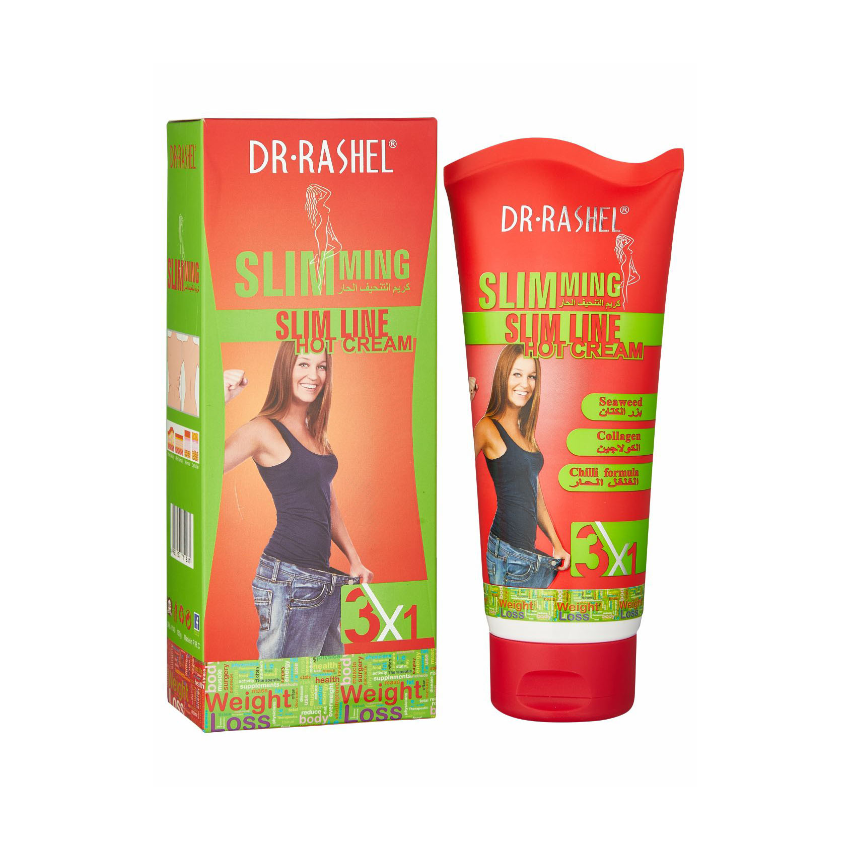 Антицеллюлитный разогревающий крем с формулой перца, Dr. Rashel Slim Line Hot Cream with Chili Formula, 150 ml