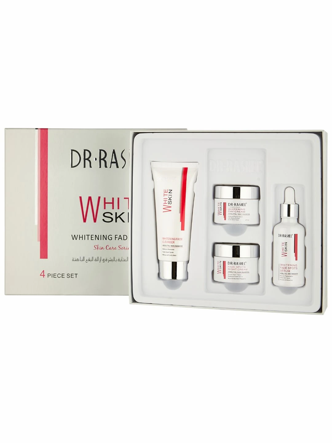 Для осветления пигментных пятен серия по уходу за кожей, Dr. Rashel Whitening Fade Spots Skin Care Series, 4 шт/комплект