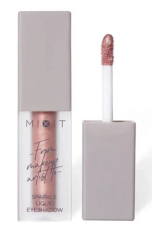 Сияющие жидкие тени для век MIXIT Make Up Sparkle Liquid Eyeshadow, 01 (3,8г)