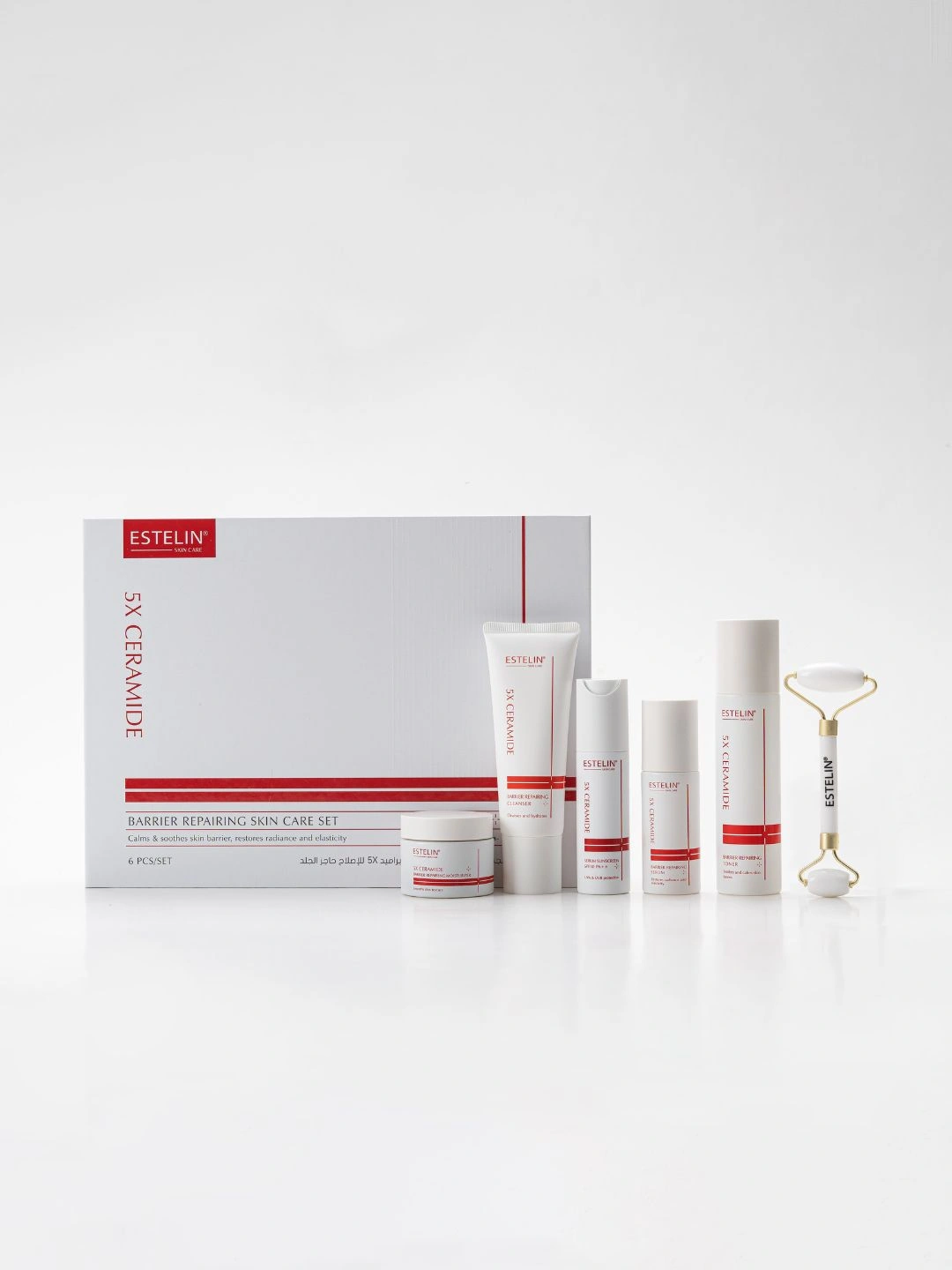 Набор с Церамидами для ухода за кожей Estelin 5X Ceramide Barrier Repair Skin Care Set, 6 шт