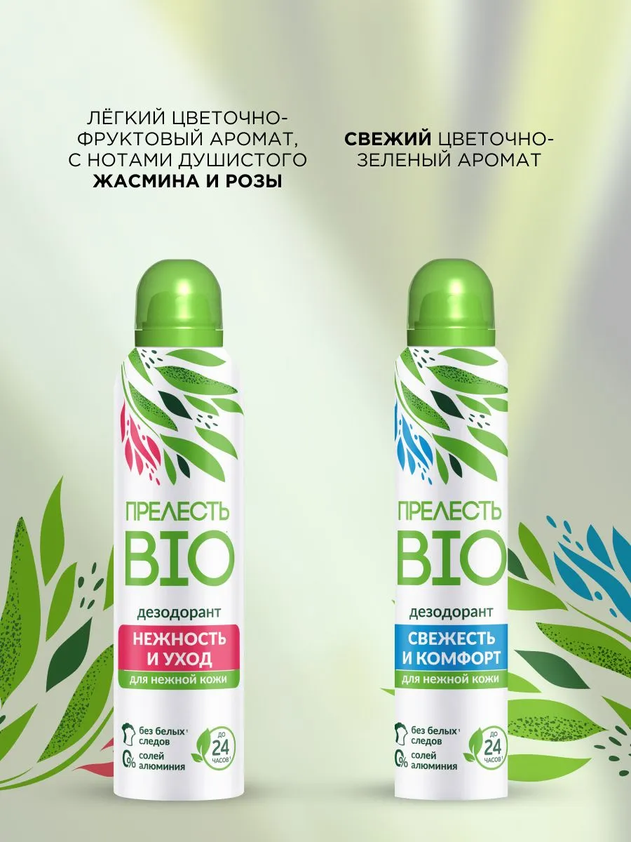 Дезодорант Прелесть Био Нежность и уход 150 мл