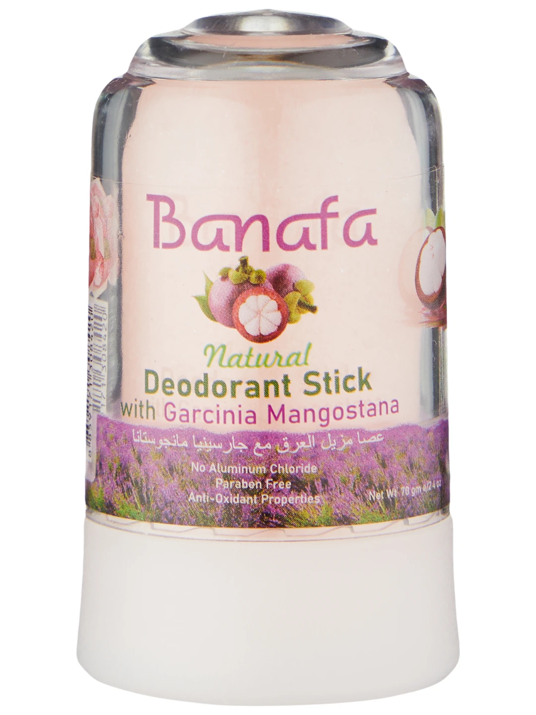 Дезодорант-стик из квасцов Мангустина Alum deodorant stick Mangosteen 70gr