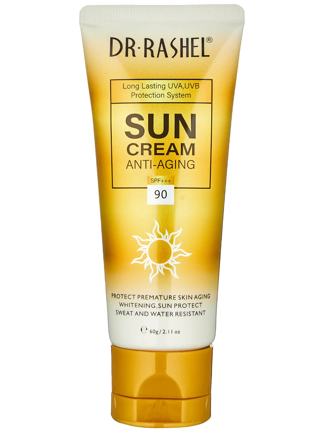 Антивозрастной и осветляющий солнцезащитный крем Dr. Rashel Anti-Age & Whitening Sun Cream SPF90, 80 ml