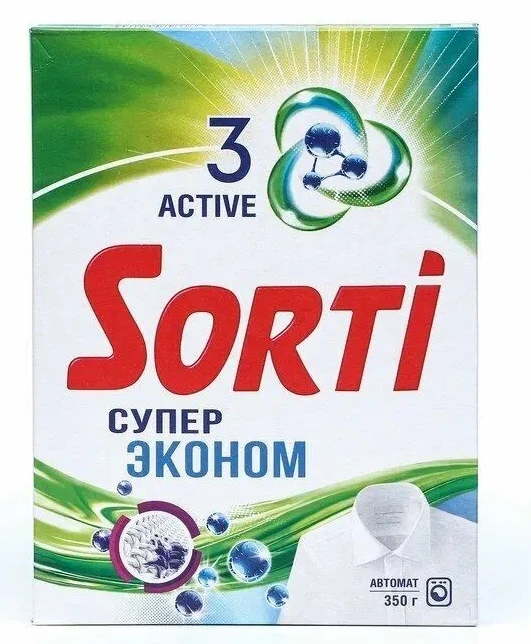 Стиральный порошок СМС SORTI Супер Эконом Автомат 350г т/у