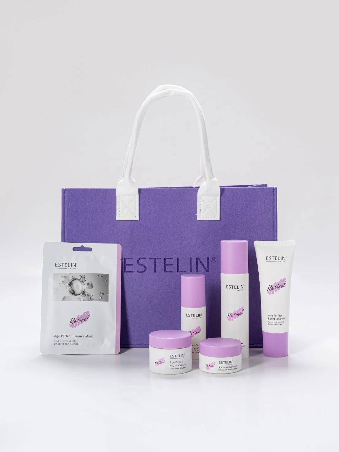 Набор для омоложения кожи Estelin Retinol Age Perfect Renew Youth Skin Care Set, 6 шт