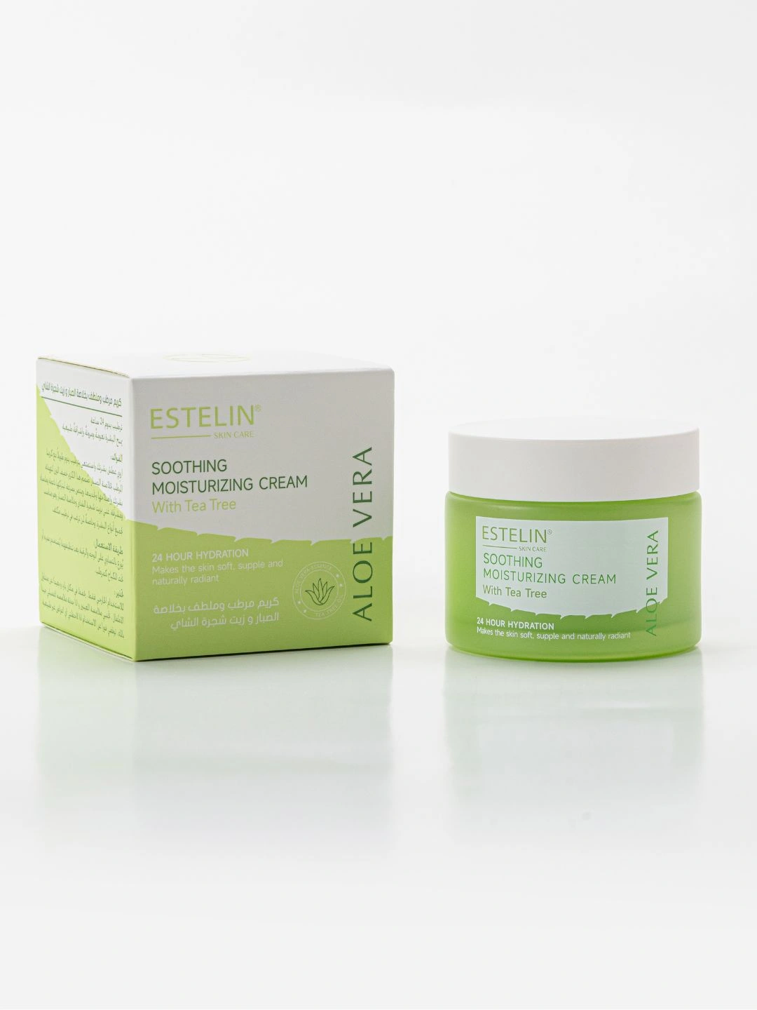 Увлажняющий крем для лица с Алое Вера, Estelin Aloe Vera Soothing Moisturizing Cream, 50 г